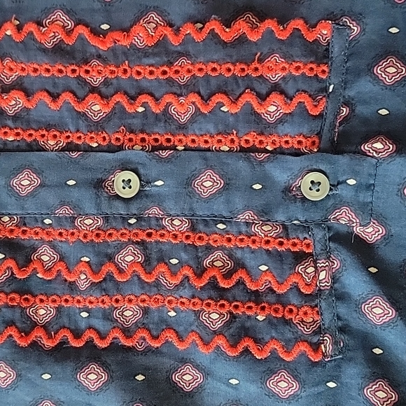 J Crew Embroidered Bell-Sleeve Top - Picture 12 of 16